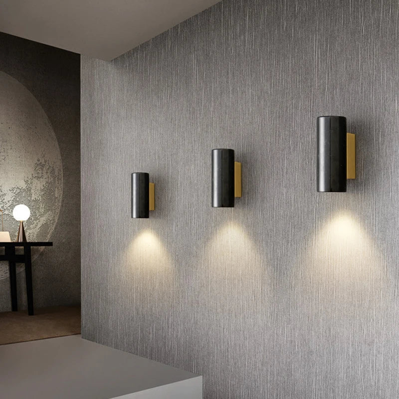 Afralia™ Marble Wall Sconce Lamp for Bedroom Living Room Home Decor