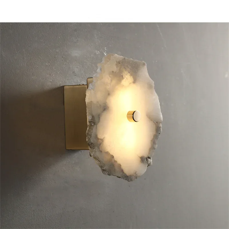Afralia™ Marble Wall Sconce: Modern Luxury Lighting for Bedroom, Living, Dining Room