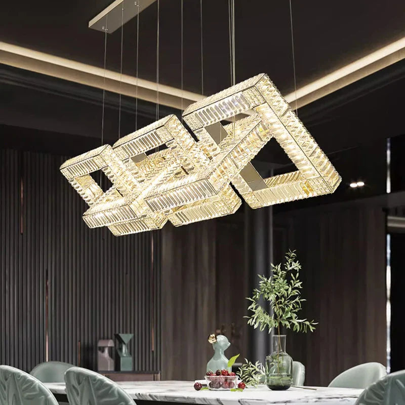 Afralia™ Modern Chandelier Pendant Light for Dining Room Ceiling, Indoor Lighting