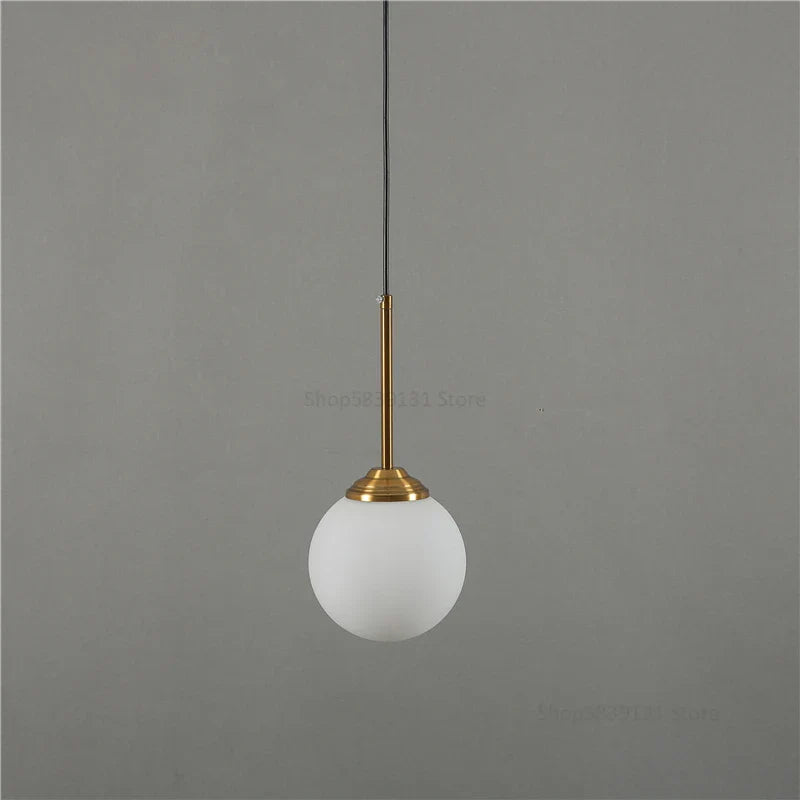 Afralia™ Glass Pendant Lights: Nordic LED Hanging Lamp for Kitchen, Dining Room, Bedroom.