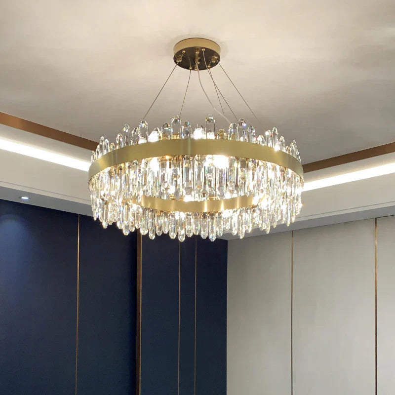 Afralia™ Crystal Chandelier: Post-Modern High-End Luxury for Living Room, Bedroom, and Restaurant