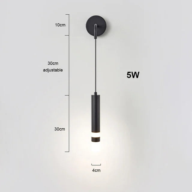 Afralia™ Modern LED Headboard Wall Lamp for Living Room Decor and Aisle Lighting