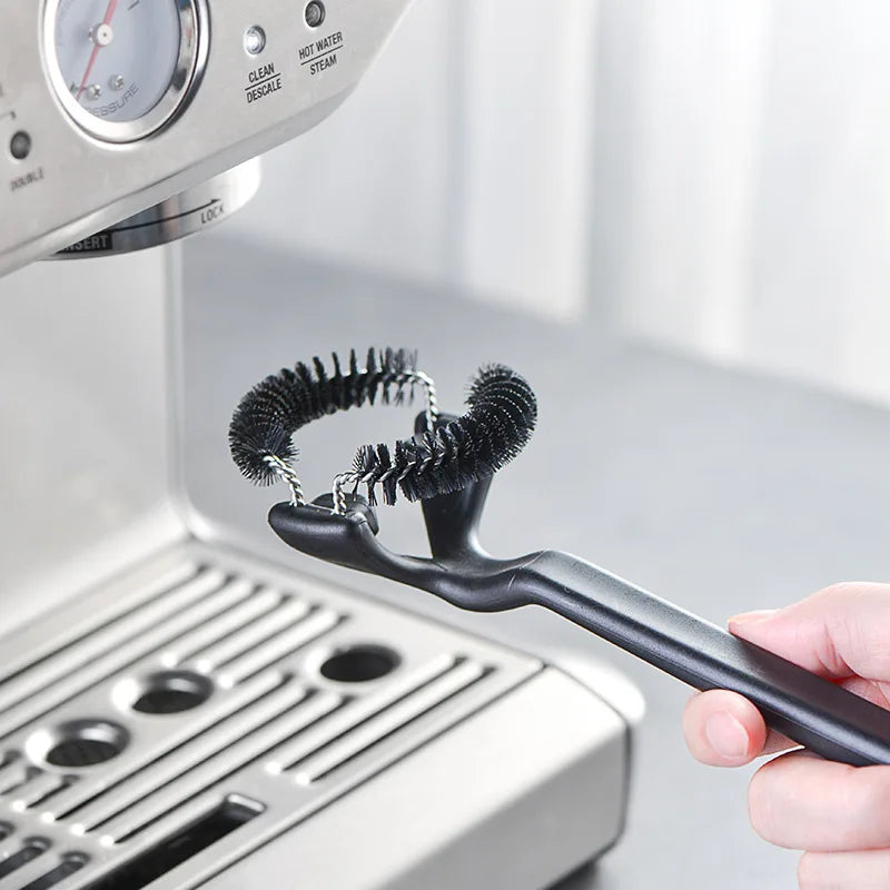 Afralia™ Coffee Machine Grinder Brush with Distributor, 51mm 58mm Filter Cleaning Tool