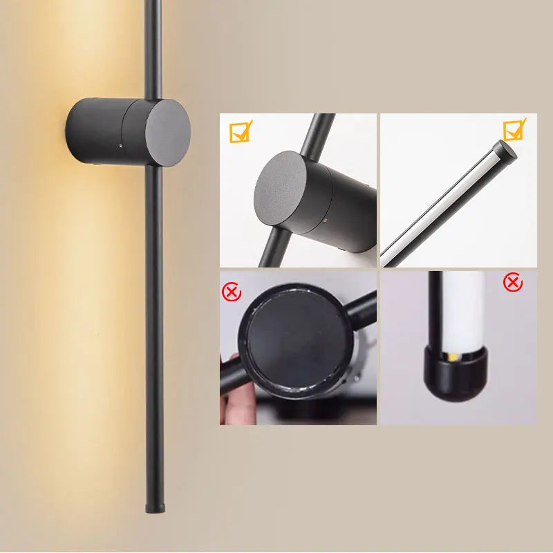 Afralia™ Modern Dimmable LED Wall Lights for Bedroom Living Room - Indoor Wall Sconce