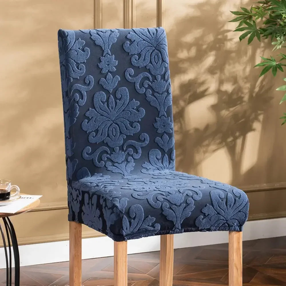 Afralia™ 3D Embossed Print Spandex Chair Cover Slipcovers - Stretch, Elegant, Durable