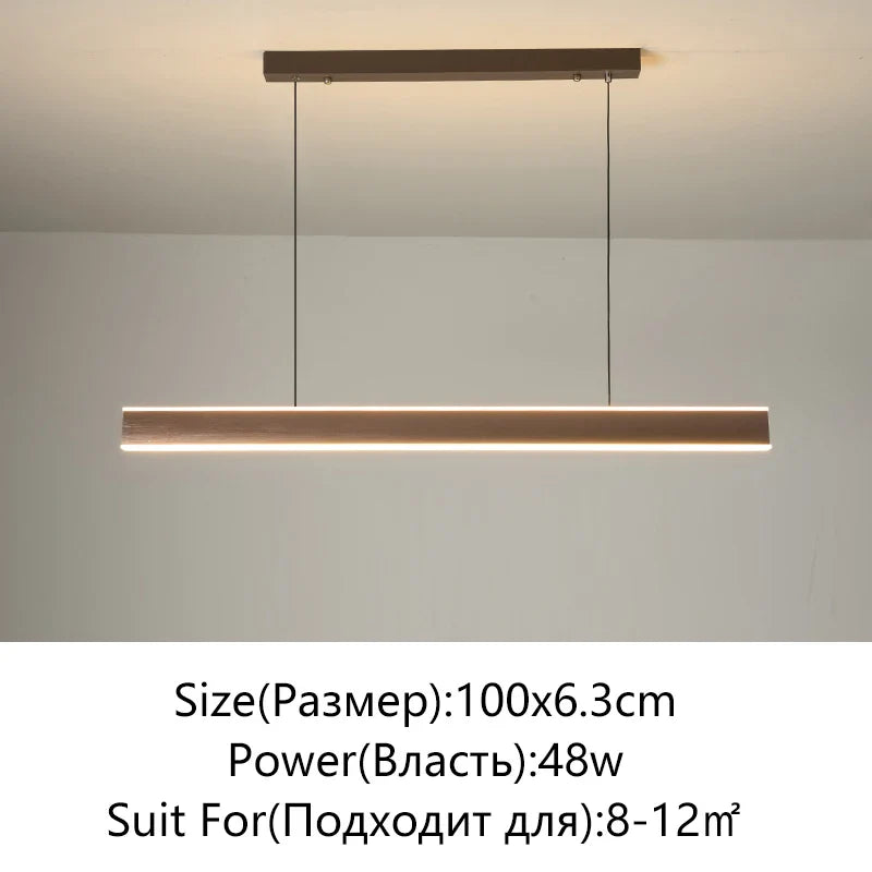 Afralia™ Minimalist LED Chandelier for Home Villa Living Room Bedroom Dining Study Lighting