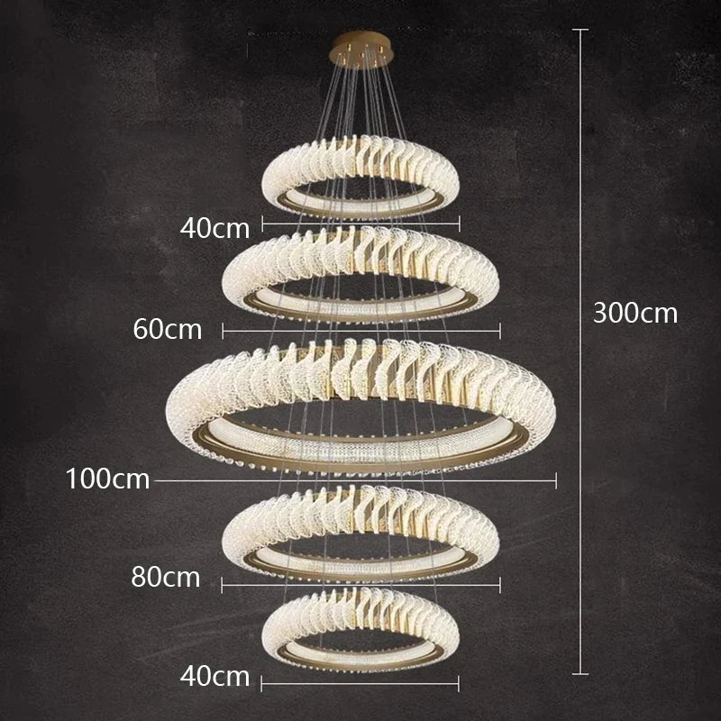 Afralia™ Crystal Chandelier: Elegant Living & Dining Room Pendant Lighting