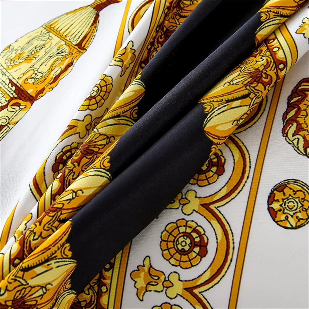 Afralia™ 1200TC Golden Egyptian Cotton King Queen Bedding Set, Custom Size Option