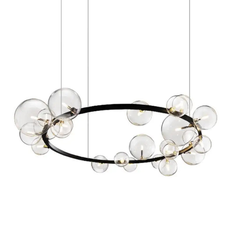 Afralia™ Nordic Glass Bubble Chandelier for Luxury Dining Room and Bedroom