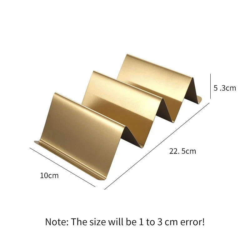 Afralia™ Stainless Steel Wave Taco Holder - Durable Kitchen Food Display Stand