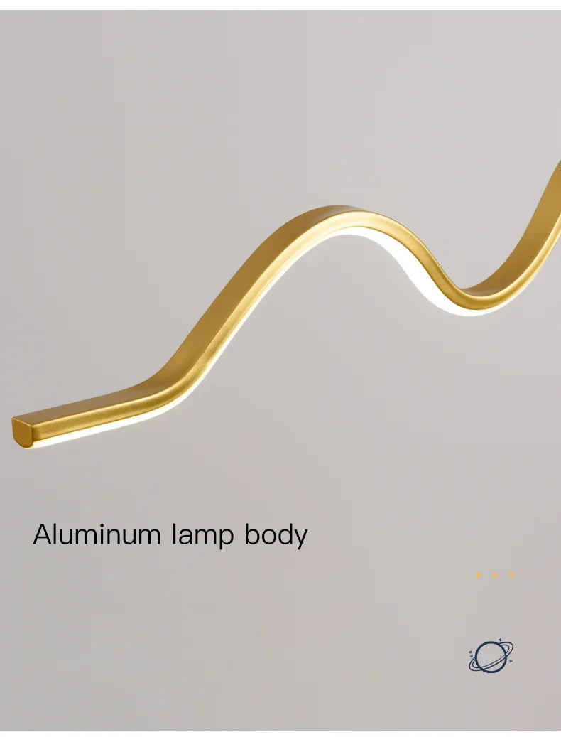 Afralia™ Modern LED Chandelier Dining Table Pendant Light for Kitchen, Bar, and Dining Room