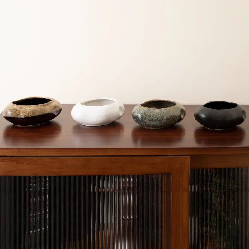 Afralia™ Ceramic Flowerpot Vase | Home Decor Floral Arrangement Tool & Terrarium Accessory