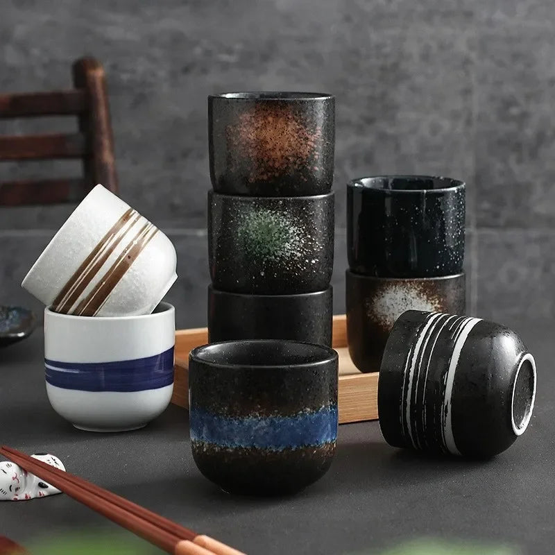 Afralia™ Japanese Ceramic Coffee Tea Cup Porcelain Drinkware Mug - Wholesale