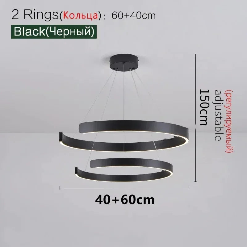 Afralia™ Modern LED Pendant Lights for Home Decor and Lighting Fixtures