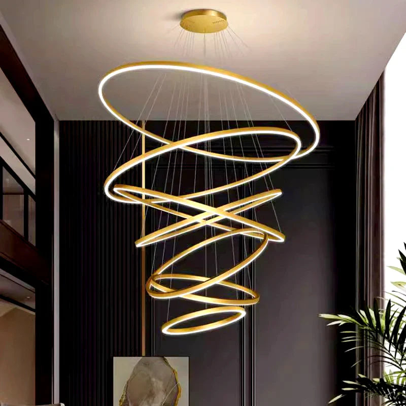 Afralia™ Modern Indoor Pendant Lighting Chandelier for Living Room and Dining Room