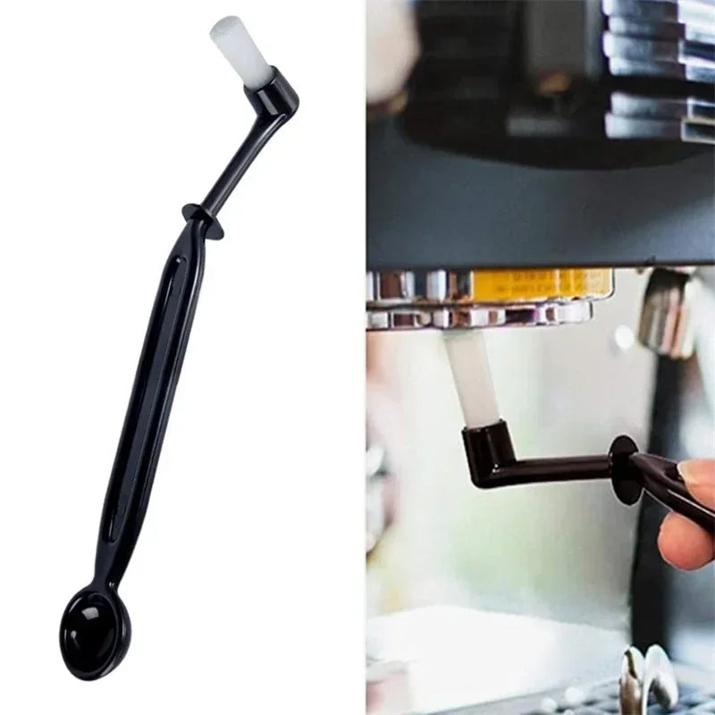 Afralia™ Coffee Machine Cleaning Brush Set: Wooden Grinder & Nylon Espresso Brushes