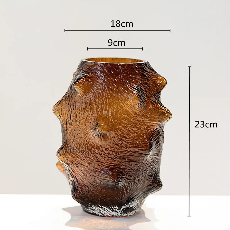 Afralia™ Green Sea Cucumber Glass Vase Terrarium for Home Decoration