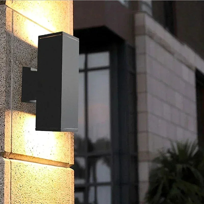 Afralia™ Square LED Outdoor Wall Lamp, 10W/20W Waterproof Porch Light Fixture