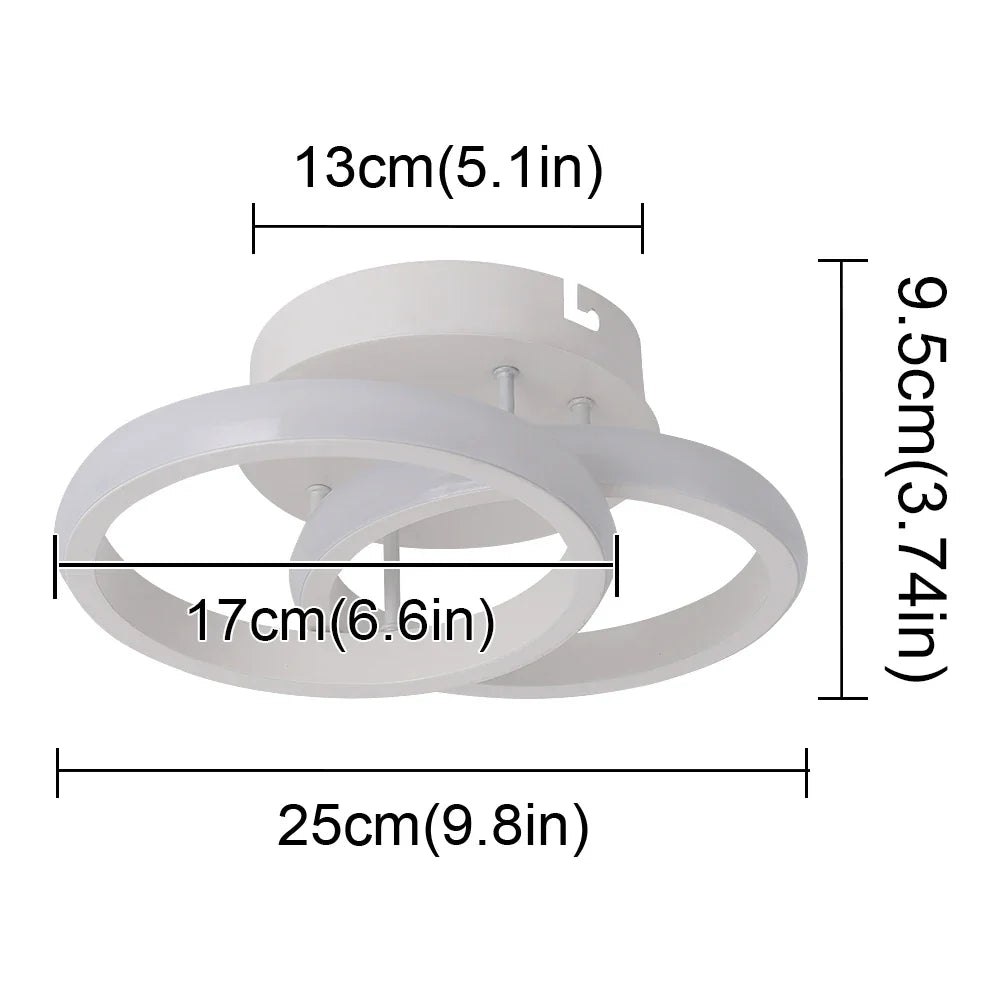Afralia™ Acrylic LED Ceiling Light: Modern Home Decor Lighting for Bedroom, Aisle, Balcony, Corridor