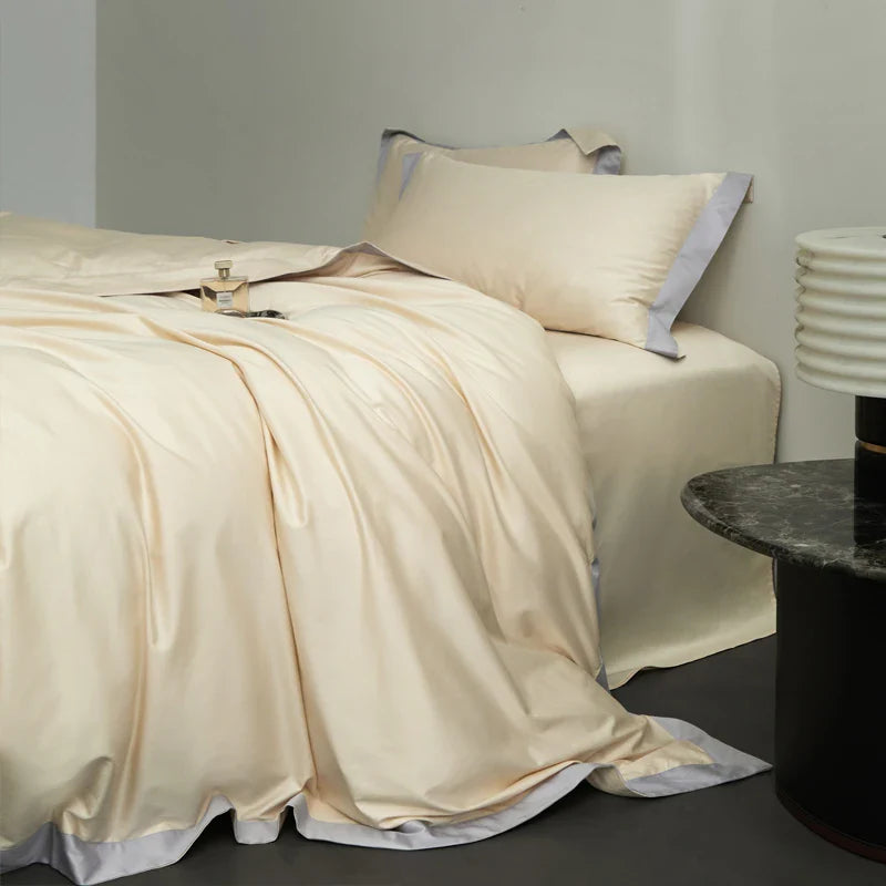 Afralia™ Egyptian Cotton Hotel Style Bedding Set 1000TC Queen King Duvet Cover Sheet Pillowcases