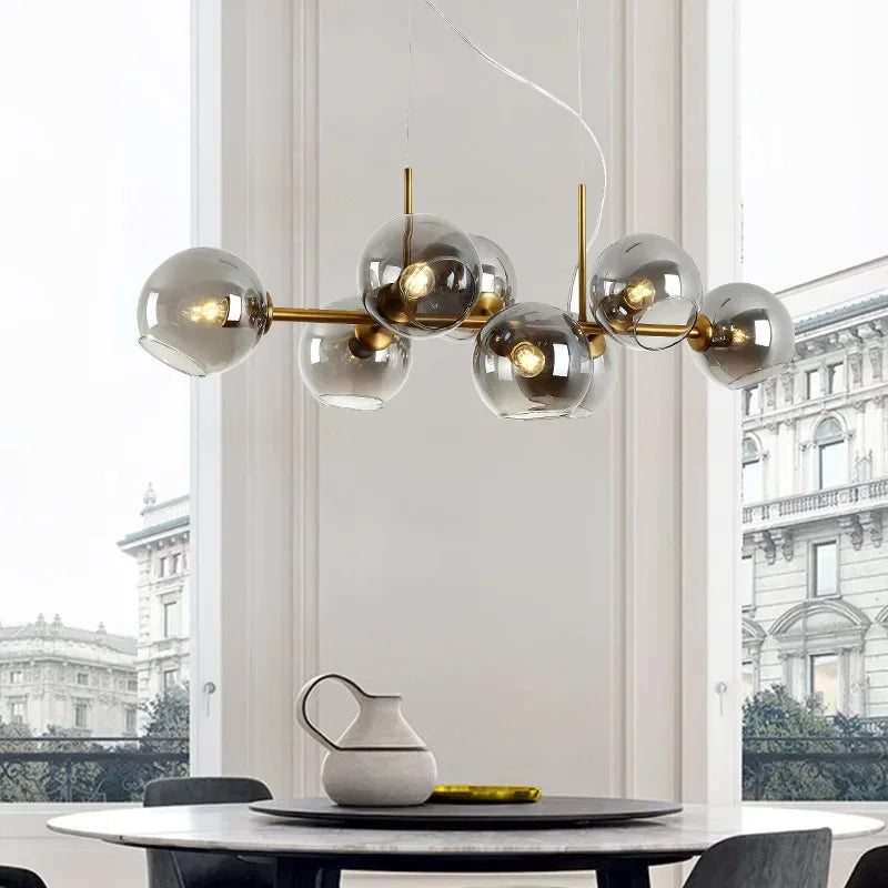 Afralia™ Postmodern Bean Chandelier for Living and Dining Rooms by Samsarah Lighting