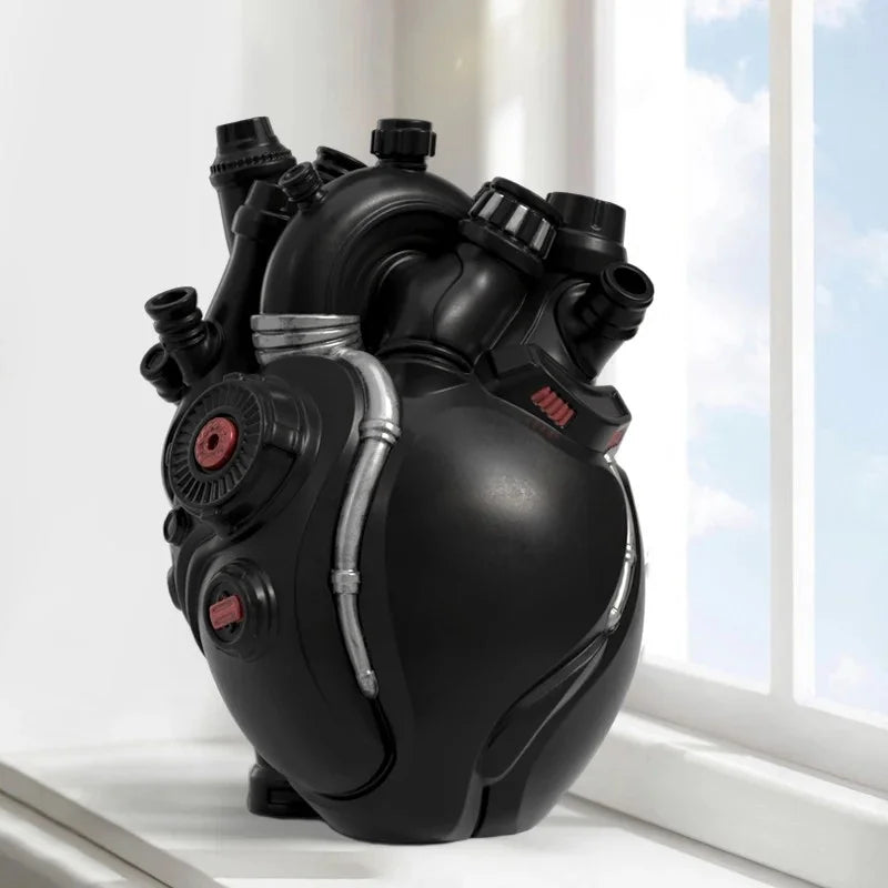 Afralia™ Heart Cardiac Vase Resin Desktop Decoration Ornaments