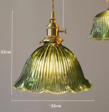 Afralia™ Blue Glass Pendant Lights for Bedroom Dinning Living Room