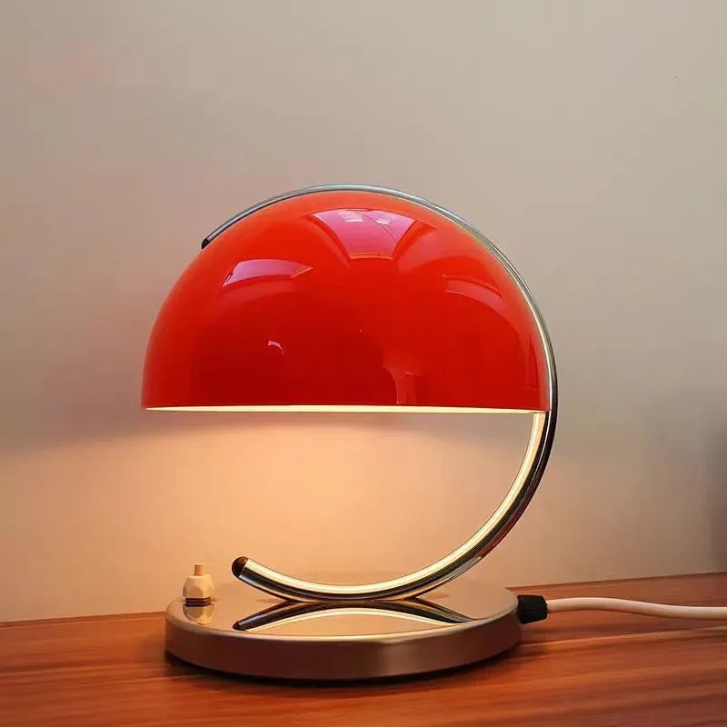 Afralia™ Small Orange Table Lamp: Modern Minimalist Bedroom Light
