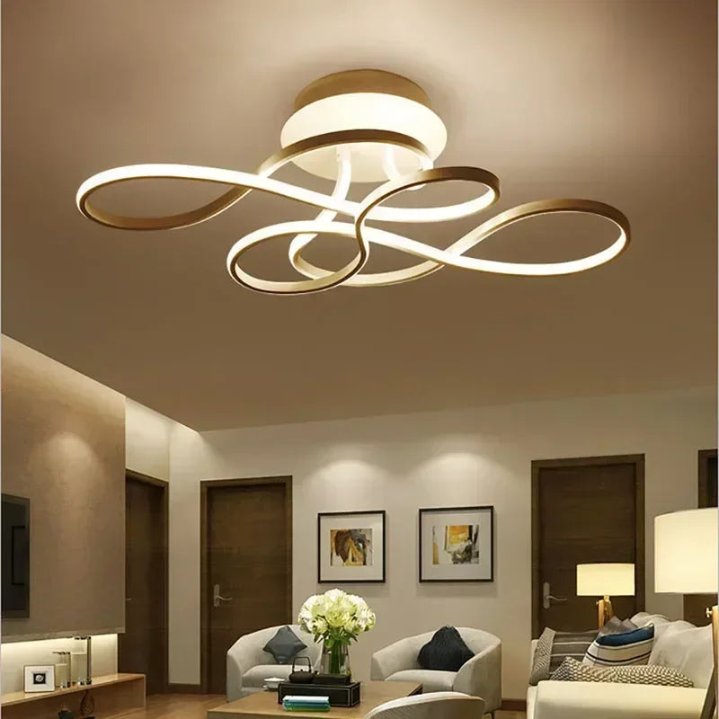 Afralia™ LED Chandelier Modern Ceiling Lamp for Living Dining Bedroom Home Lighting