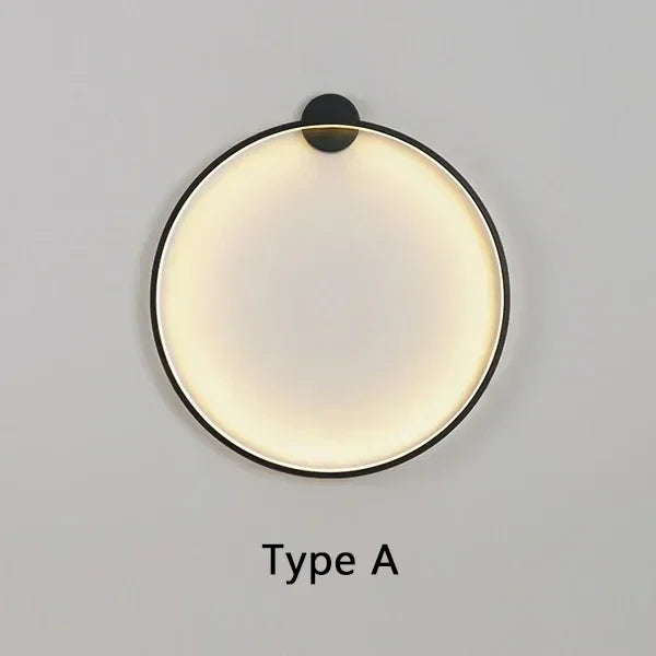 Afralia™ LED Circle Wall Lamp Indoor Decor Sconces Living Room Hotel Lights