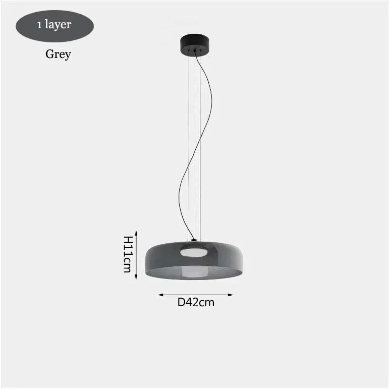 Afralia™ Orange Glass Pendant Lamp for Living Dining Room, Bar, Kitchen Island