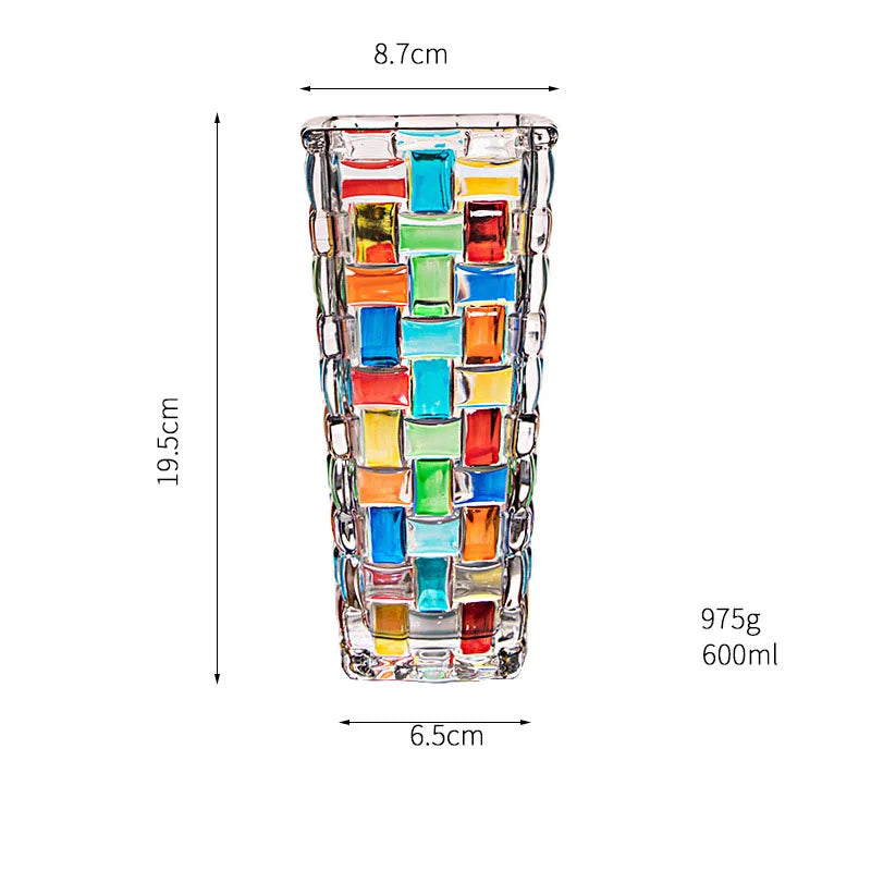 Afralia™ Glass Vase Flower Pots Modern Crafts Artificial Flowers Vases Multiple Styles