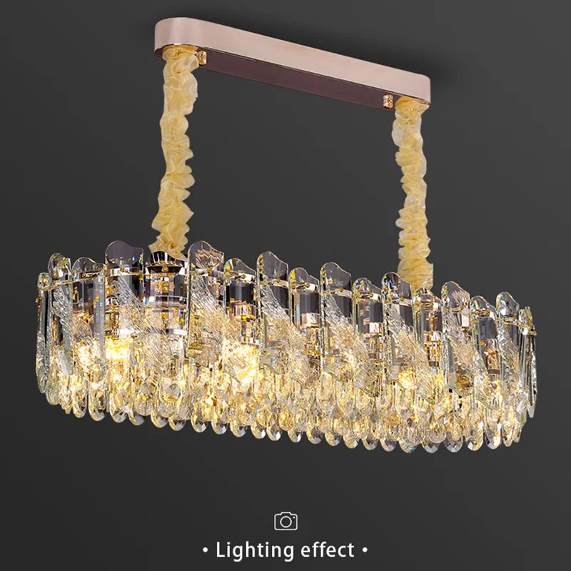 Afralia™ Crystal Luxury Chandelier: French Atmosphere Restaurant Lighting