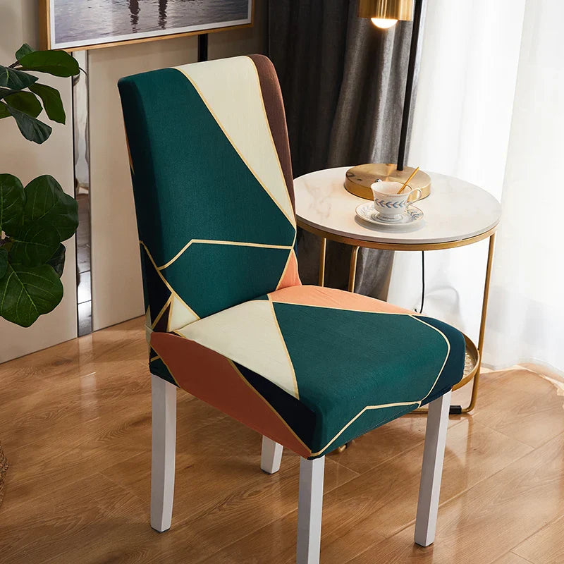Afralia™ Stretch Print Chair Cover - Elastic Seat Slipcover