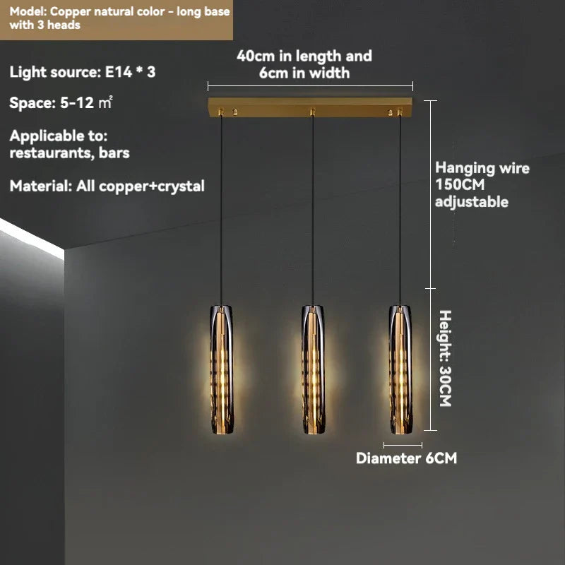 Afralia™ Crystal Pendant Light: Modern LED Round Hanging Lamp for Living Room and Dining Room