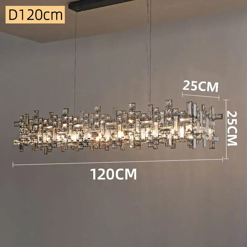Afralia™ Modern Crystal Chandelier: Elegant Lighting Fixtures for Living, Dining, and Bedroom