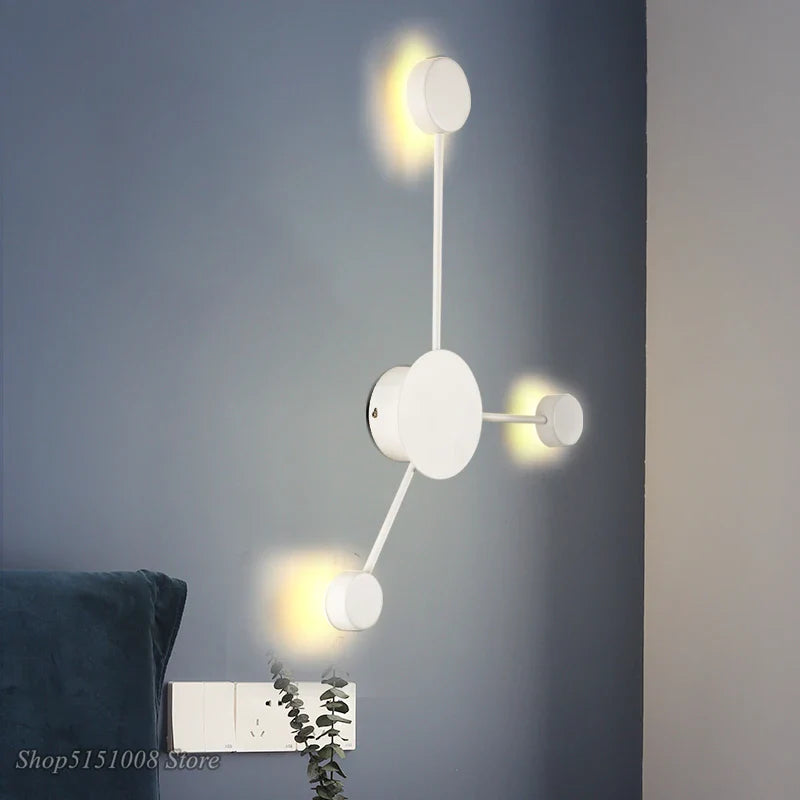 Afralia™ Nordic LED Wall Lights Modern Art Designer Creative Corridor Staircase Bedside Wandlamp