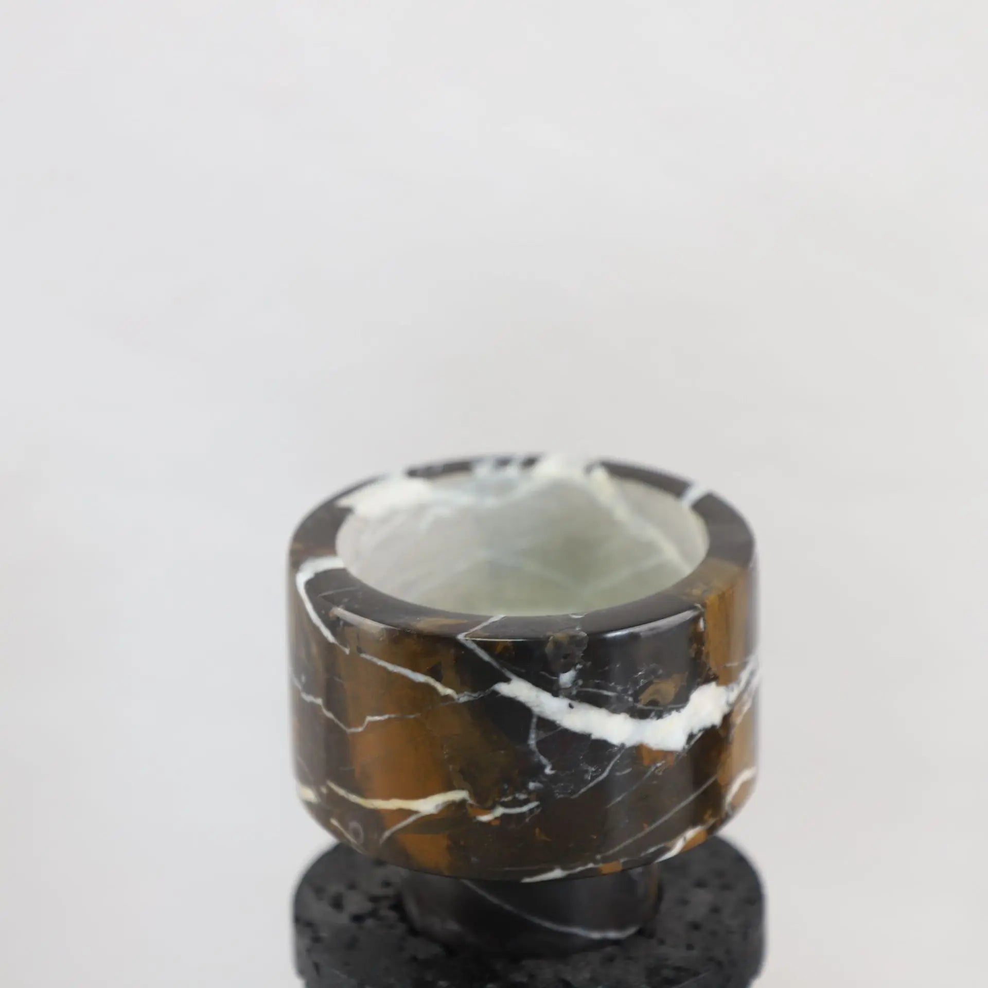 Afralia™ Black Marble Candle Holder for Elegant Table Centerpieces