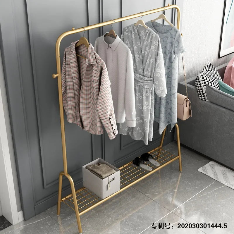 Afralia™ Multifunctional Coat Rack Clothes Stand with Wheels - Clothing Organizer