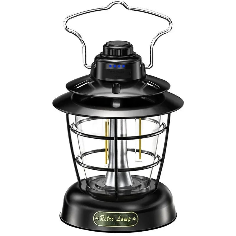 Afralia™ Vintage LED Lantern: Portable for Camping, Hiking, Emergency