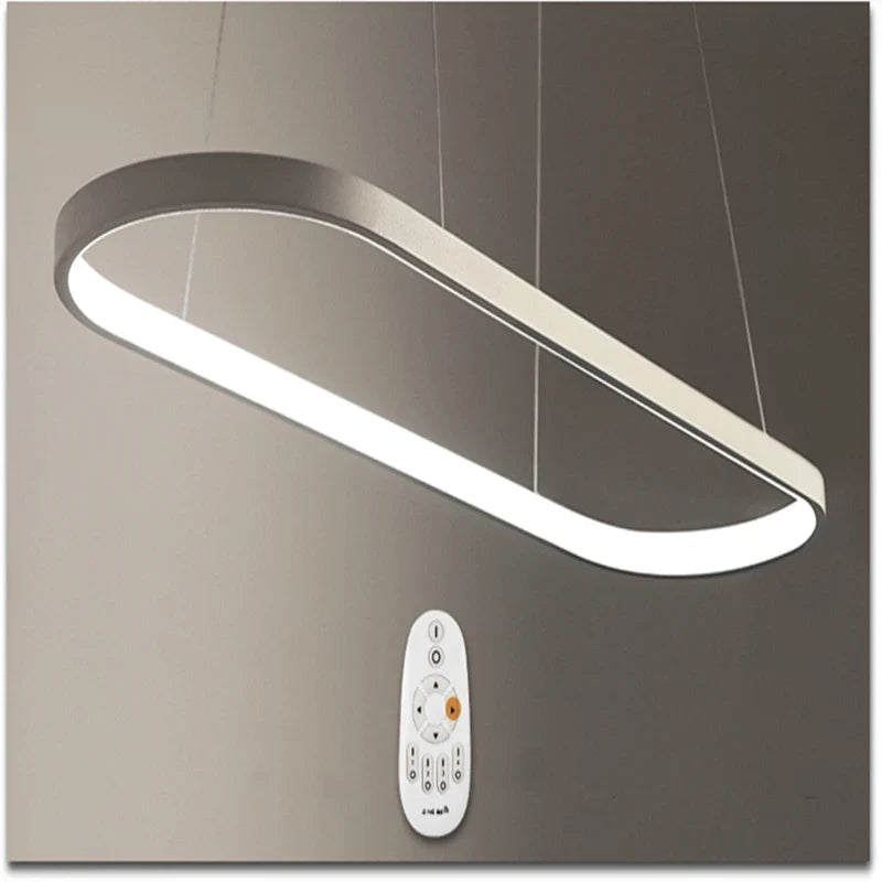 Afralia™ Designer Oval LED Pendant Lamp for Living, Dining, Restaurant, Bedroom Lighting