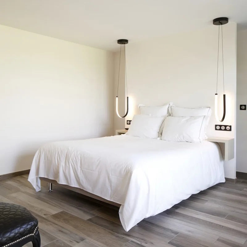 Afralia™ Modern U Shape LED Chandelier for Dining Living Kitchen Island Lighting