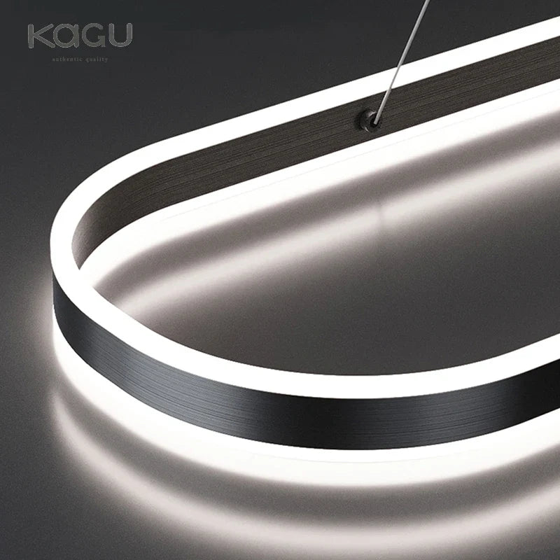 Afralia™ LED Aluminum Ceiling Chandelier for Kitchen Living Room Modern Nordic Design