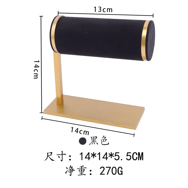 Afralia™ Velvet T-bar Bracelet Watch Organizer Display Stand