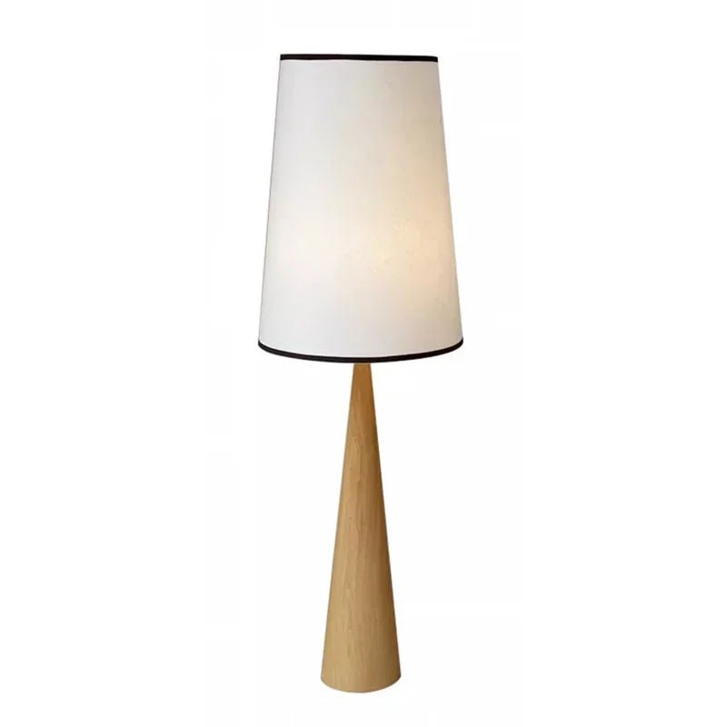 Afralia™ Wood Floor Lamp: Japanese Nordic Design, Cream Cloth Shade, E27 Socket