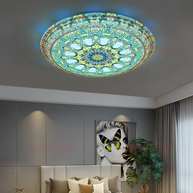 Afralia™ Bohemian Romantic Art Decor Ceiling Lamp 50cm for Living Room and Bedroom