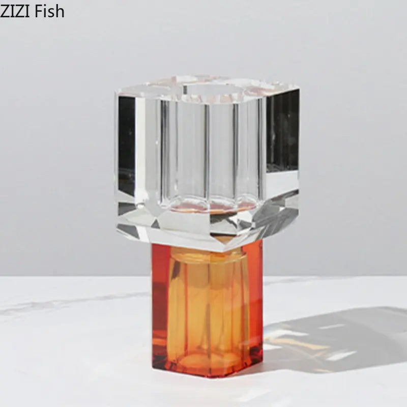 Afralia™ Crystal Clear Glass Vase for Potted Plants and Floral Arrangements