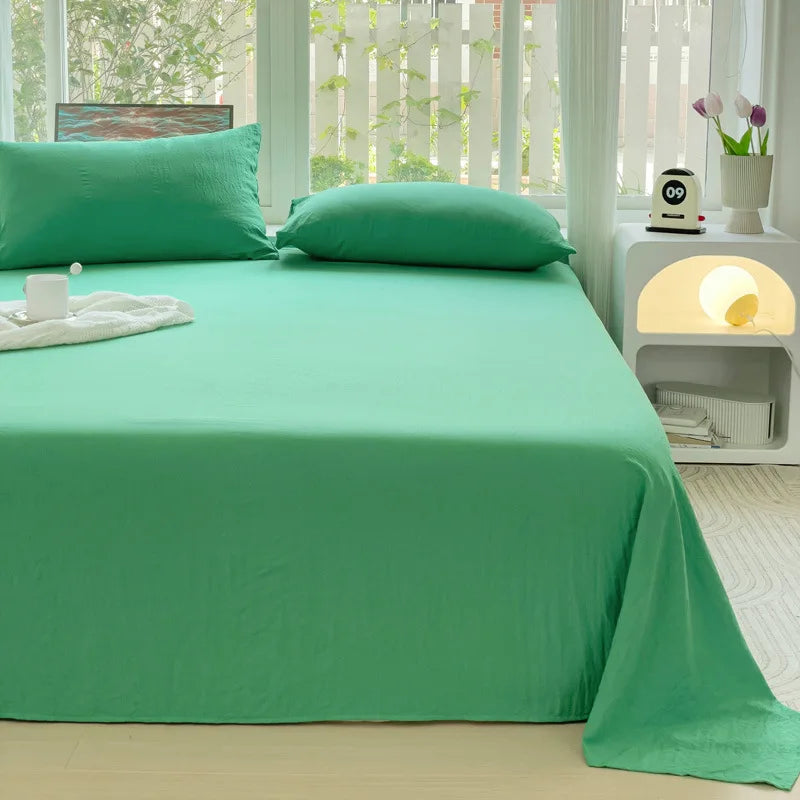 Afralia™ Checkered Single Bed Sheet - Skin-Friendly and All Seasons Bed Linen