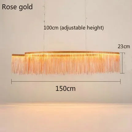 Afralia™ LED Tassel Chandeliers | Waterfall Hanging Pendant Light | Modern Art Decor Lighting