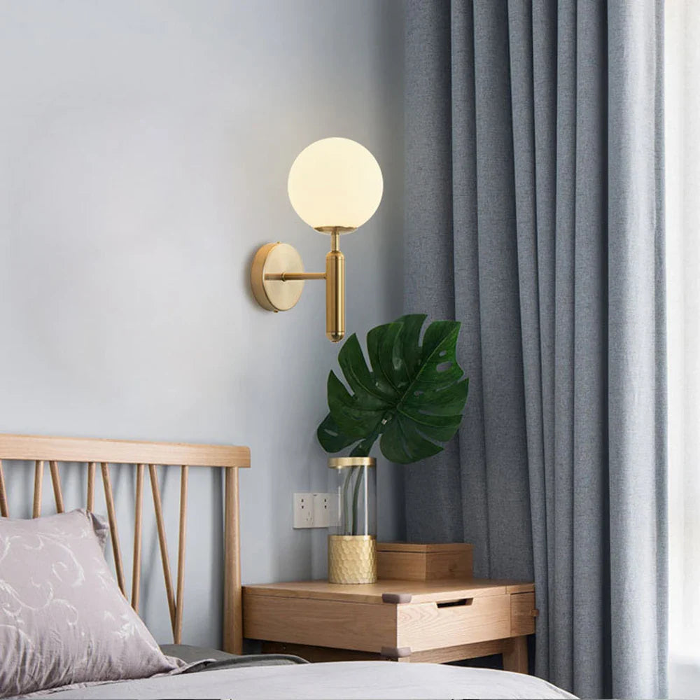 Nordic Gold Metal Wall Sconce Light by Afralia™ - Industrial Elegance for Bedroom, Bathroom & More.